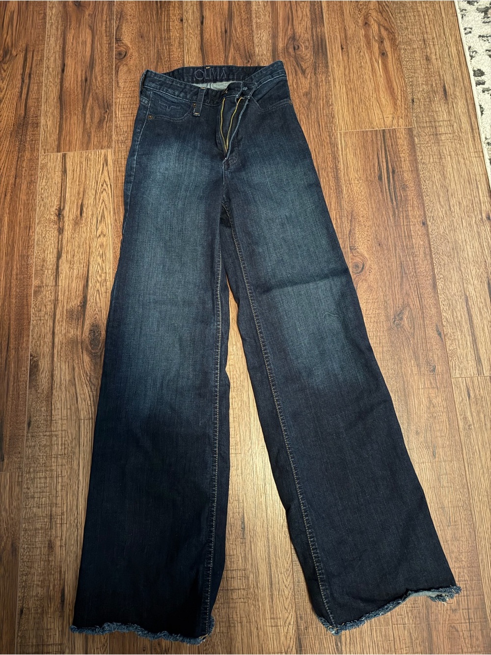 Kimes Ranch Dark Blue Straight Leg Women's Jeans